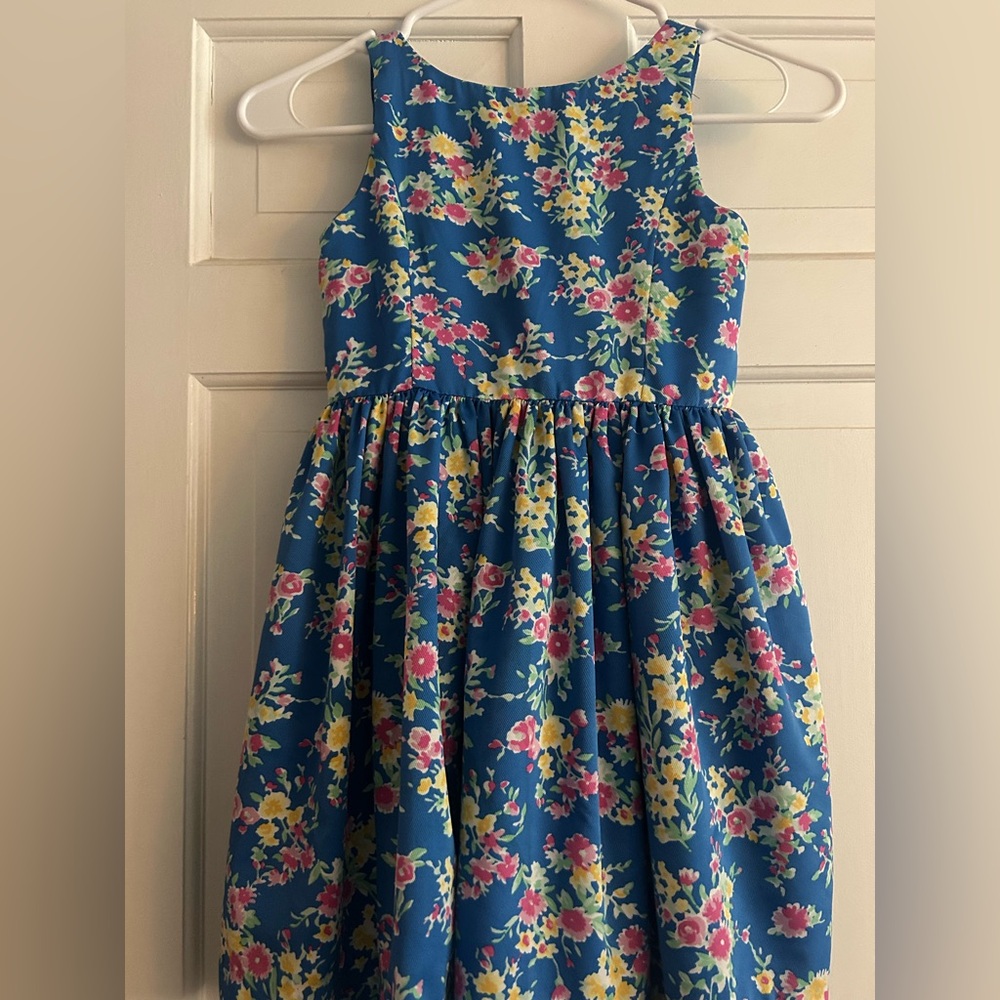 Polo by Ralph Lauren Blue Floral Halter Sundress